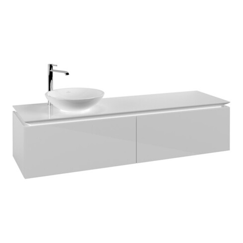 V&B Waschtischunterschrank Legato 160x38x50cm, WT links, Glossy White