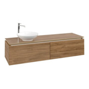 V&B Waschtischunterschrank Legato 160x38x50cm, WT links, Kansas Oak