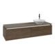 V&B Waschtischunterschrank Legato 160x38x50cm, WT R, m LED, Ariz. Oa-3