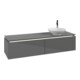 V&B Waschtischunterschrank Legato 160x38x50cm, WT R, m LED, glo Gr-1