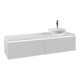 V&B Waschtischunterschrank Legato 160x38x50cm, WT R, m LED, wh. ma-1