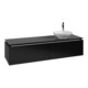 V&B Waschtischunterschrank Legato 160x38x50cm, WT re, Black Matt Lacquer-1
