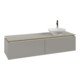 V&B Waschtischunterschrank Legato 160x38x50cm, WT rechts, Soft Grey-1
