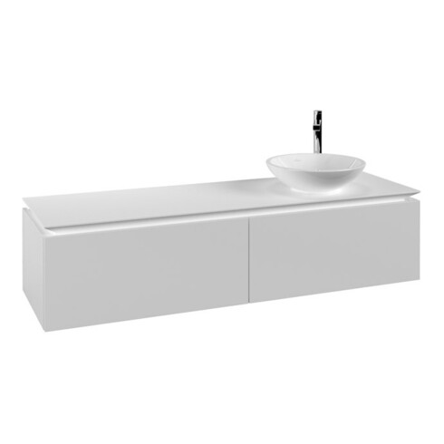 V&B Waschtischunterschrank Legato 160x38x50cm, WT rechts, White Matt