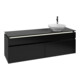 V&B Waschtischunterschrank Legato 160x50x50cm, WT R, m LED, bl ma Lac-3