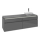 V&B Waschtischunterschrank Legato 160x50x50cm, WT R, m LED, glo Gr-1