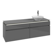 V&B Waschtischunterschrank Legato 160x50x50cm, WT R, m LED, glo Gr