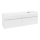 V&B Waschtischunterschrank Legato 160x50x50cm, WT R, m LED, glo wh.-1