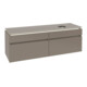V&B Waschtischunterschrank Legato 160x50x50cm, WT R, m LED, Truffle Gr-3