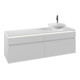 V&B Waschtischunterschrank Legato 160x50x50cm, WT R, m LED, wh. ma-1