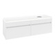 V&B Waschtischunterschrank Legato 160x50x50cm, WT R, m LED, wh. ma-3