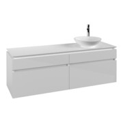 V&B Waschtischunterschrank Legato 160x50x50cm, WT rechts, Glossy White