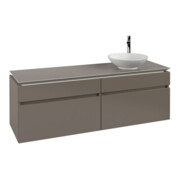 V&B Waschtischunterschrank Legato 160x50x50cm, WT rechts, Truffle Grey