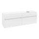 V&B Waschtischunterschrank Legato 160x50x50cm, WT rechts, White Matt-1
