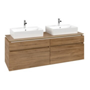 V&B Waschtischunterschrank Legato 160x55x50cm, f 2 Waschtische, Kansas Oak
