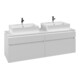 V&B Waschtischunterschrank Legato 160x55x50cm, f 2 Waschtische, White Matt-1