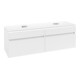V&B Waschtischunterschrank Legato 160x55x50cm, f 2 Waschtische, White Matt-3