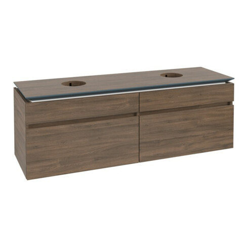 V&B Waschtischunterschrank Legato 160x55x50cm, f 2 WT, Arizona Oak