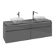 V&B Waschtischunterschrank Legato 160x55x50cm, f 2 WT, Glossy Grey-1