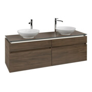 V&B Waschtischunterschrank Legato 160x55x50cm, f 2 WT, m LED, Ariz. Oa
