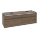 V&B Waschtischunterschrank Legato 160x55x50cm, f 2 WT, m LED, Ariz. Oa-3