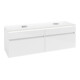 V&B Waschtischunterschrank Legato 160x55x50cm, f 2 WT, m LED, glo wh.-1
