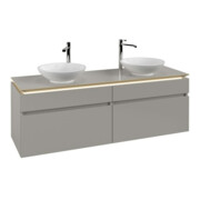 V&B Waschtischunterschrank Legato 160x55x50cm, f 2 WT, m LED, so Gr