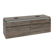 V&B Waschtischunterschrank Legato 160x55x50cm, f 2 WT, m LED, st. Oa