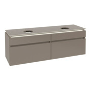 V&B Waschtischunterschrank Legato 160x55x50cm, f 2 WT, m LED, Truffle Gr