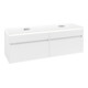 V&B Waschtischunterschrank Legato 160x55x50cm, f 2 WT, m LED, wh. ma-1
