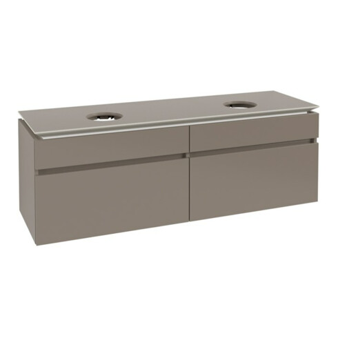 V&B Waschtischunterschrank Legato 160x55x50cm, f 2 WT, Truffle Grey
