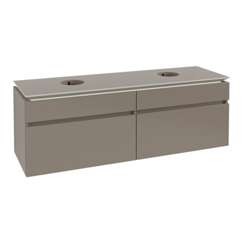 V&B Waschtischunterschrank Legato 160x55x50cm, f 2 WT, Truffle Grey