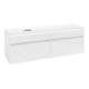 V&B Waschtischunterschrank Legato 160x55x50cm, WT li, m LED, glo wh.-1