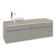 V&B Waschtischunterschrank Legato 160x55x50cm, WT li, m LED, so Gr-3