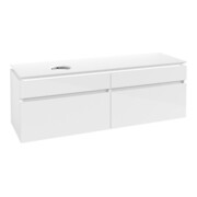 V&B Waschtischunterschrank Legato 160x55x50cm, WT links, Glossy White
