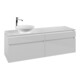 V&B Waschtischunterschrank Legato 160x55x50cm, WT links, Glossy White-3