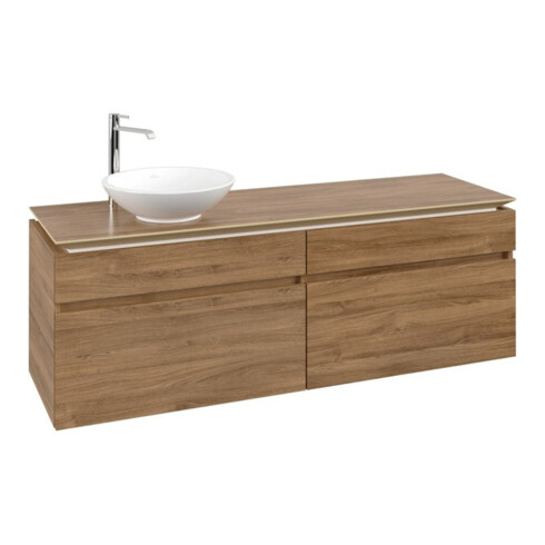 V&B Waschtischunterschrank Legato 160x55x50cm, WT links, Kansas Oak