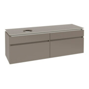 V&B Waschtischunterschrank Legato 160x55x50cm, WT links, Truffle Grey