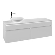 V&B Waschtischunterschrank Legato 160x55x50cm, WT links, White Matt