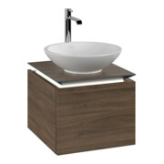 V&B Waschtischunterschrank Legato 45x38x50cm, WT m, m LED, Ariz. Oa