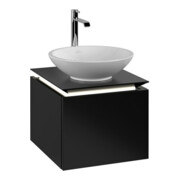 V&B Waschtischunterschrank Legato 45x38x50cm, WT m, m LED, bl ma Lac