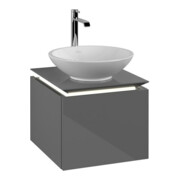 V&B Waschtischunterschrank Legato 45x38x50cm, WT m, m LED, glo Gr
