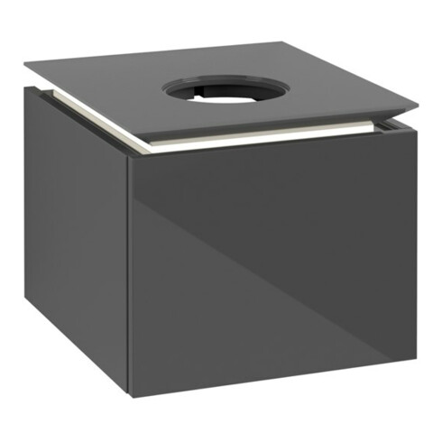 V&B Waschtischunterschrank Legato 45x38x50cm, WT m, m LED, glo Gr