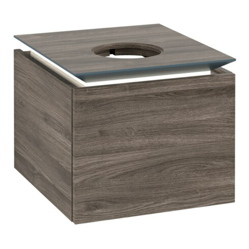 V&B Waschtischunterschrank Legato 45x38x50cm, WT m, m LED, st. Oa