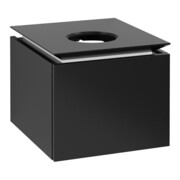 V&B Waschtischunterschrank Legato 45x38x50cm, WT mitt., Black Matt Lacquer