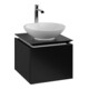 V&B Waschtischunterschrank Legato 45x38x50cm, WT mitt., Black Matt Lacquer-3