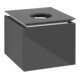 V&B Waschtischunterschrank Legato 45x38x50cm, WT mittig, Glossy Grey-3