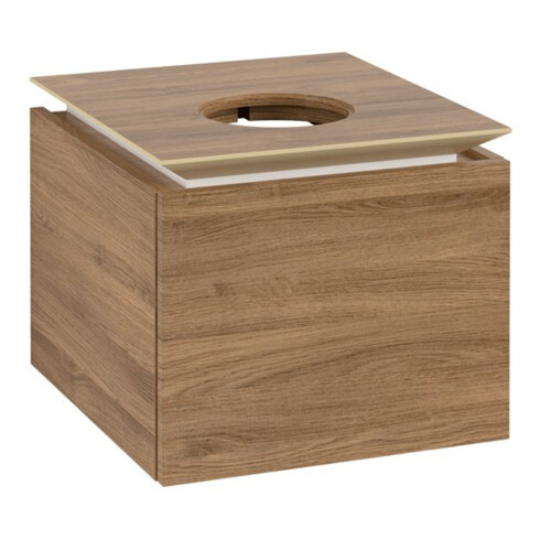 V&B Waschtischunterschrank Legato 45x38x50cm, WT mittig, Kansas Oak