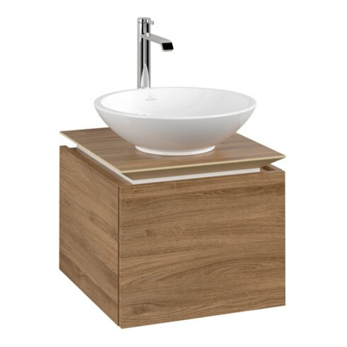V&B Waschtischunterschrank Legato 45x38x50cm, WT mittig, Kansas Oak