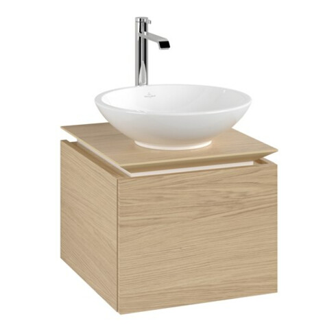 V&B Waschtischunterschrank Legato 45x38x50cm, WT mittig, Nordic Oak